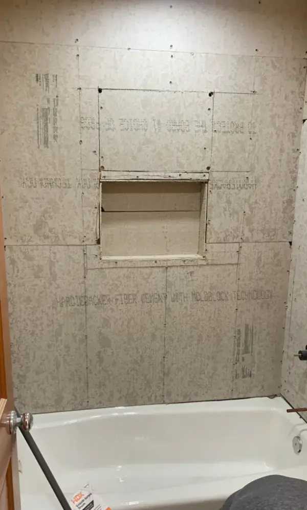 A dated bathroom in Calabasas prior to remodeling by Green Star Remodeling, showing the original fixtures and finishes before renovation.