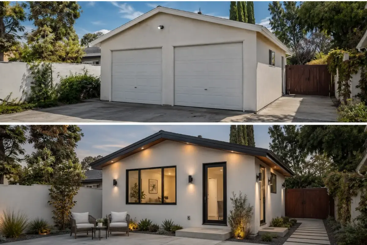 Converted detached garage transformed into a legal ADU in Los Angeles