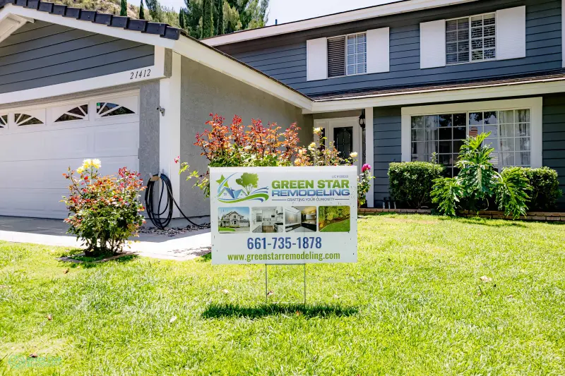 Exterior renovation of a Santa Clarita home by Green Star Remodeling.