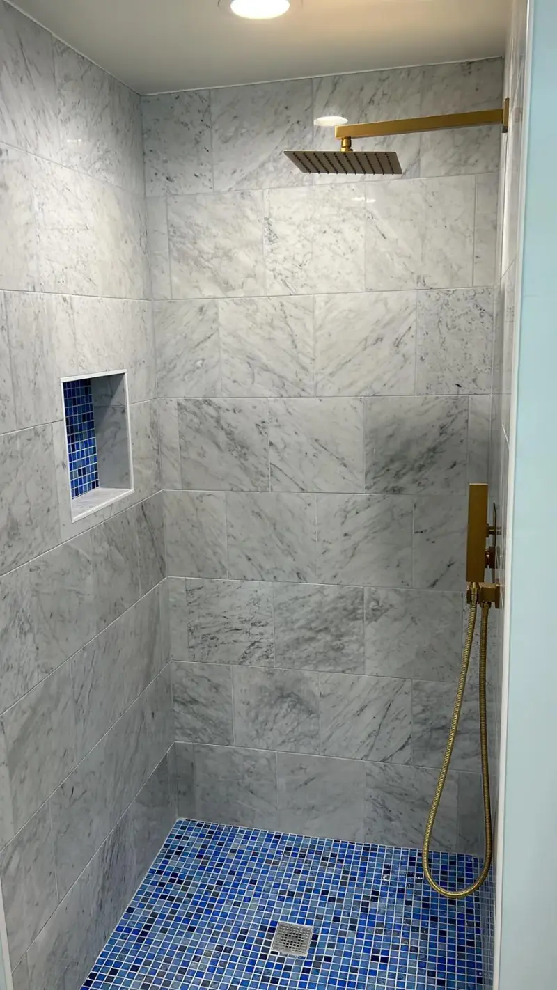 Marble & Gold Bathroom Woodland Hills